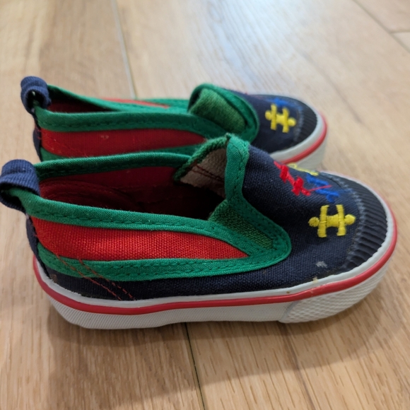 Vintage Colour Block Baby Shoes - Picture 3 of 7